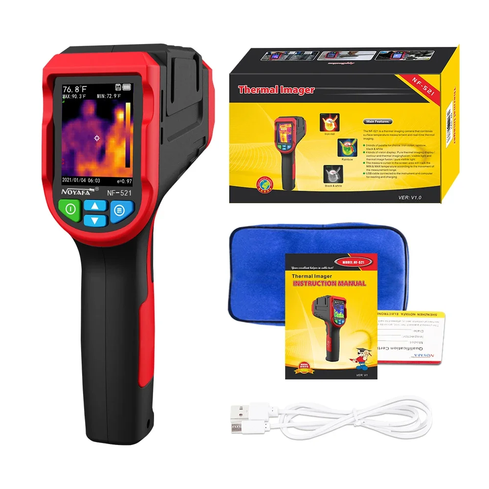 NOYAFA NF-521 Termovisor indus - Nf 521 Thermal Imaging Camera avaliação e preço