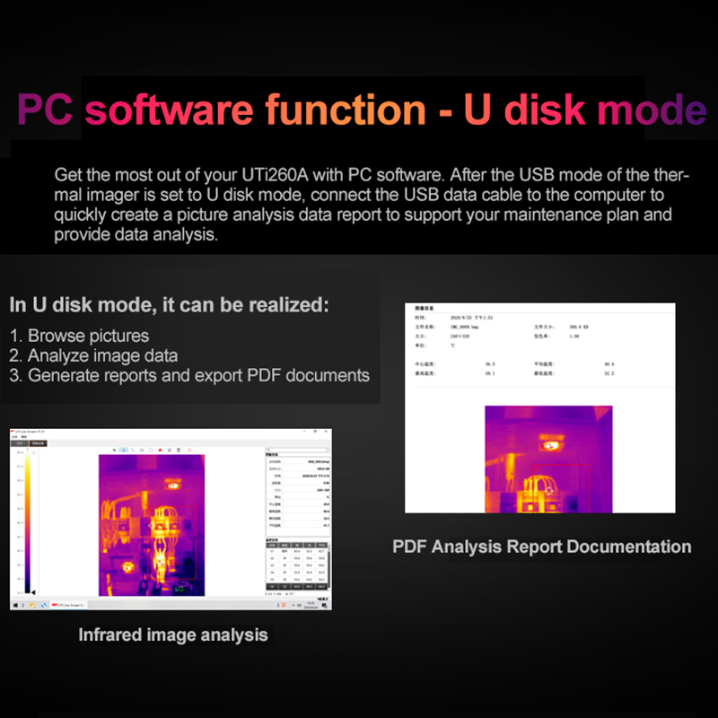 UNI-T UTI260B UTI260A Câmera d - Nf 521 Thermal Imaging Camera avaliação e preço