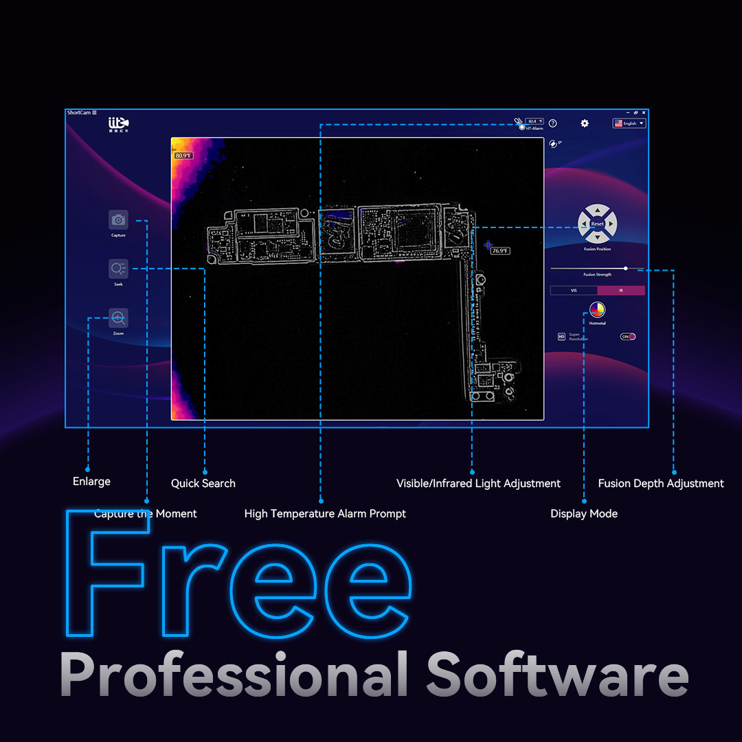 Langchi 6th shortcam lite inst - Shortcam Thermal Imaging Pcb avaliação e preço