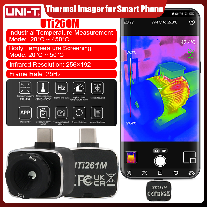 Câmera térmica UNI-T uti261m 2 - Thermal Imaging Camera 256X192 avaliação e preço