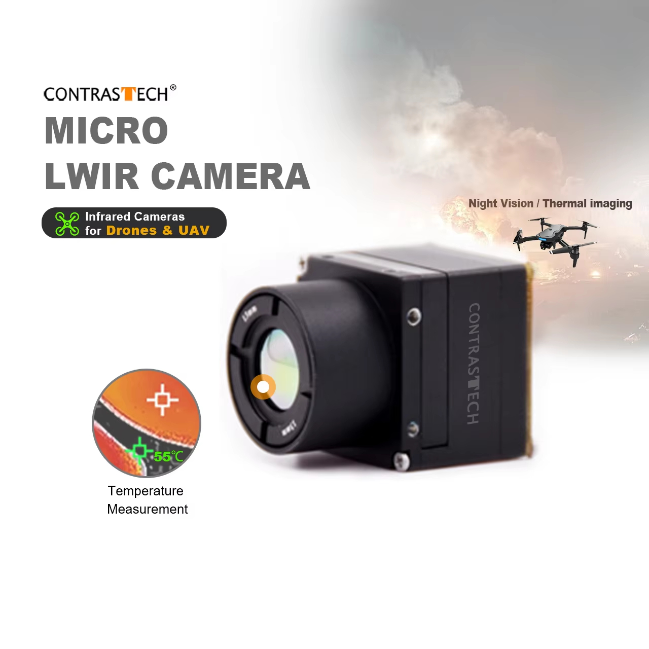640x512 lwir núcleo de imagem  - Thermal Module 640X512 Core avaliação e preço