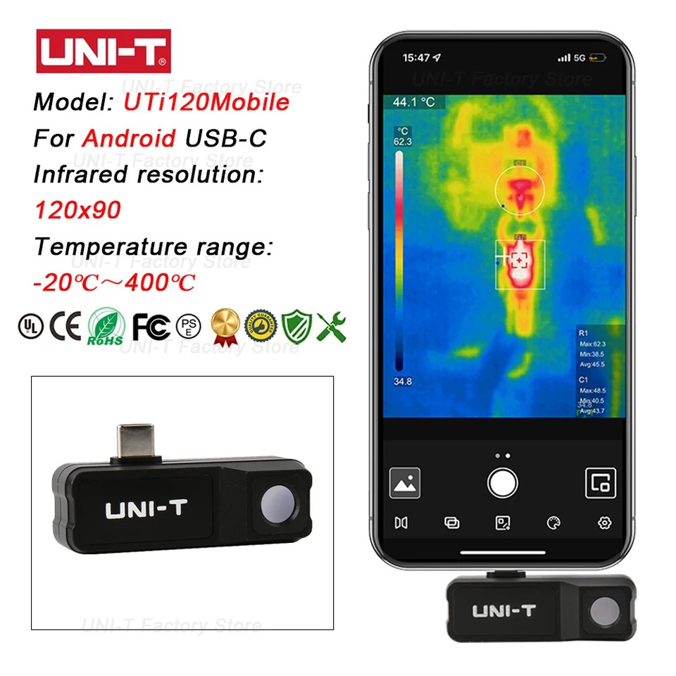 Câmera Termográfica Infraverme - Thermal Imaging Camera 256X192 avaliação e preço