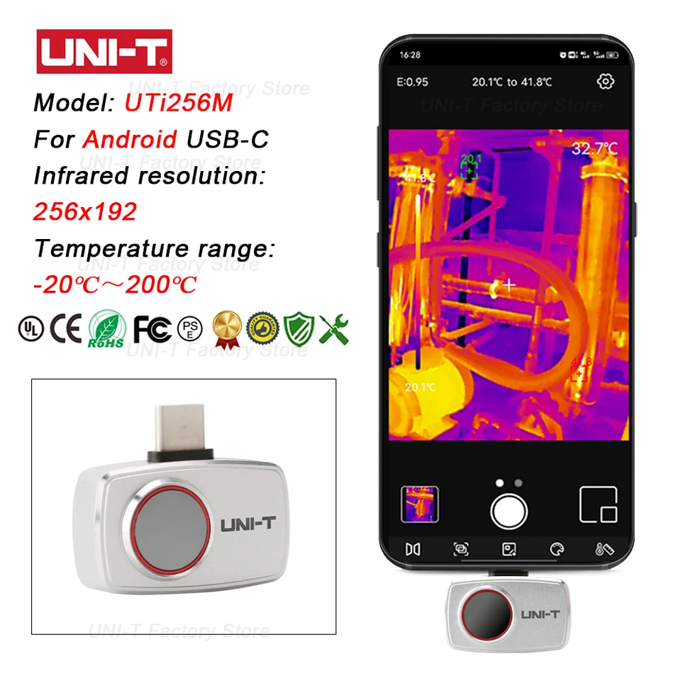 Câmera Termográfica Infraverme - Thermal Imaging Camera 256X192 avaliação e preço